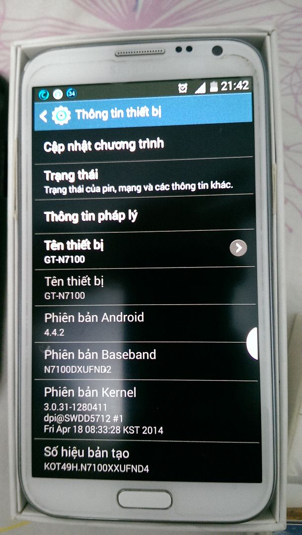 NOTE 2 N7100 SSVN Full box, nhiều phụ kiện 5,8 tr - 4