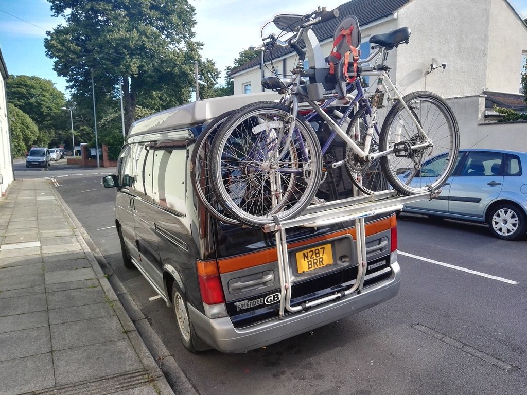 mazda bongo bike rack