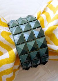 DIY Studded Napkin Rings