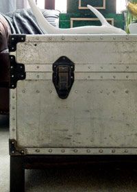 DIY Military Trunk Coffee Table