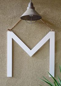 DIY Wooden Monogram