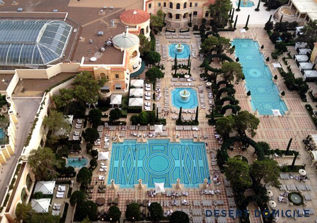 Bellagio resort room pool view
