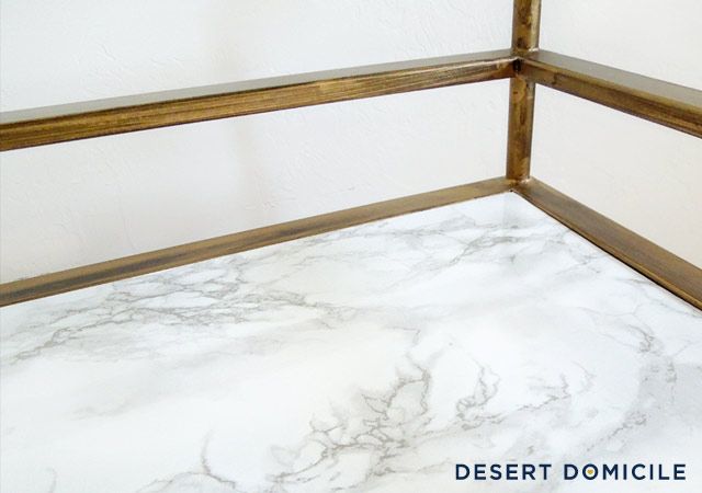 Marble contact paper detail