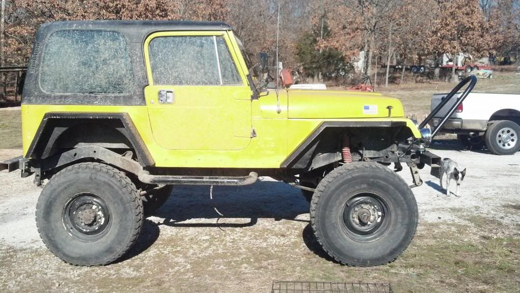 Square Tube Fender Flares for YJ