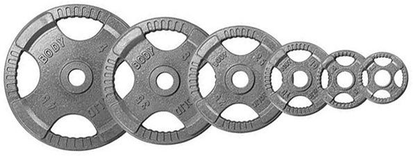 Body Solid Steel Grip Olympic Set 355 Lbs Weight Set Ost355 Plates