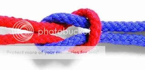 Square knot splice meaning
