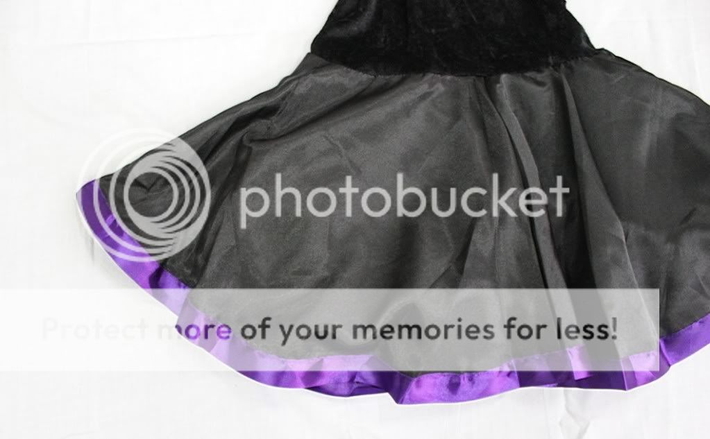 Cute Girls Purple Ribbon Witch Fancy Halloween Costume Dress for Age 10 16 s M