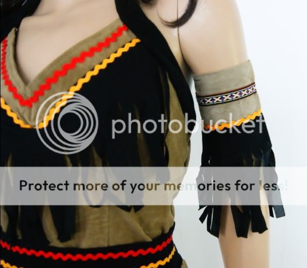 Sexy Womens Halloween Indian Dress Costume "Sassy Squaw" s M L XL Party Dress
