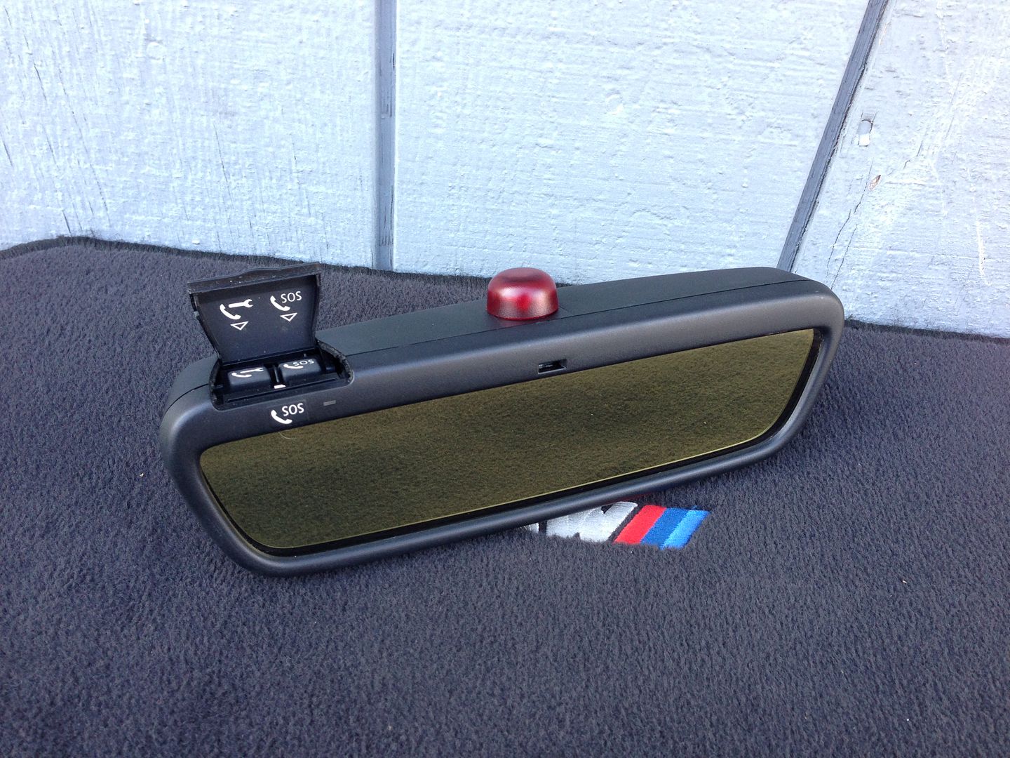 BMW E46 Convertible SOS Rear View Windshield Mirror Auto Dim Alarm Sensor