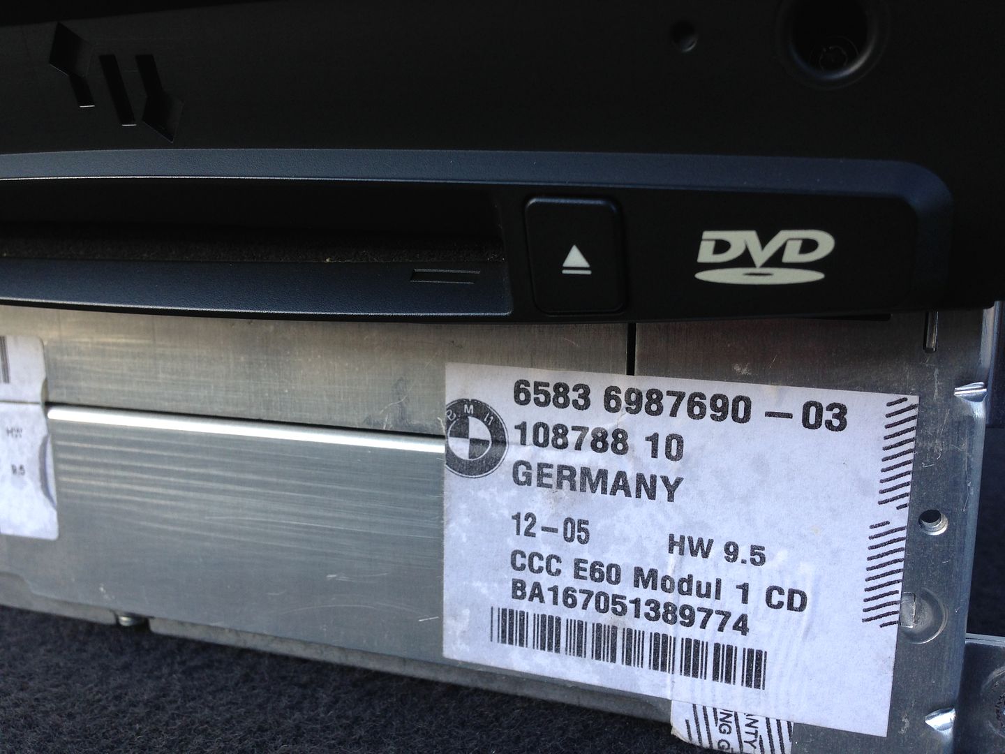 BMW E60 E61 Navigation DVD Player CD Radio Receiver GPS Navi CCC Head Unit 2